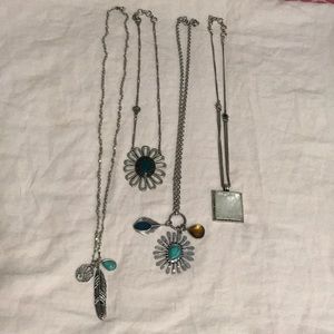 Four Lucky Brand Necklaces